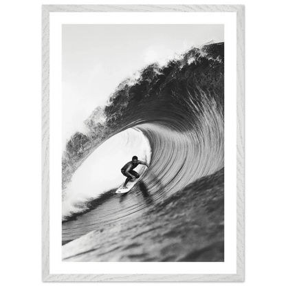Ride The Wave Black and White Wall Art - The Trendy Art