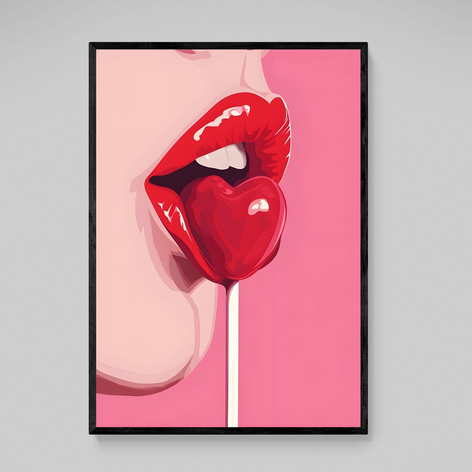 Sensual Lollipop Pop Art Canvas - The Trendy Art