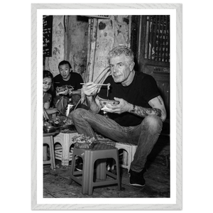 Street Food Culture Black and White Wall Art - The Trendy Art