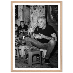 Street Food Culture Black and White Wall Art - The Trendy Art