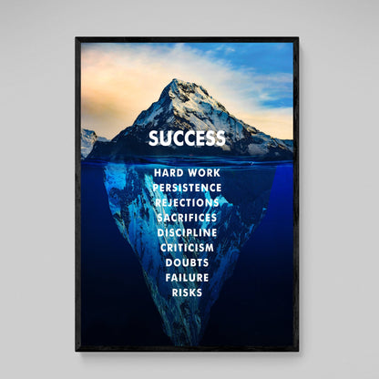 Success Iceberg Canvas - The Trendy Art