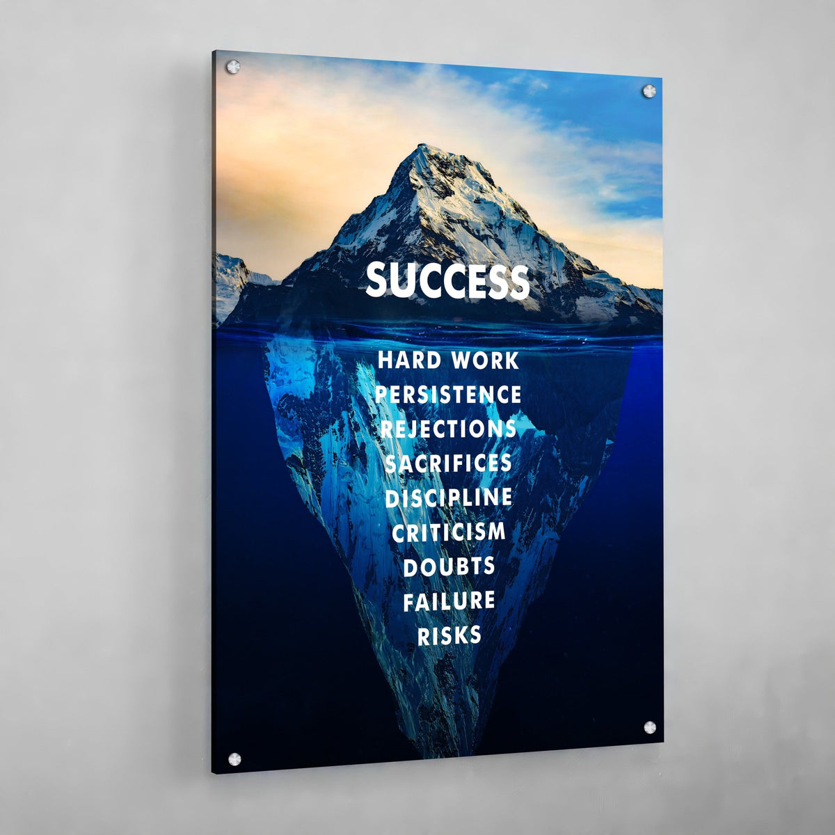 Success Iceberg Canvas - The Trendy Art
