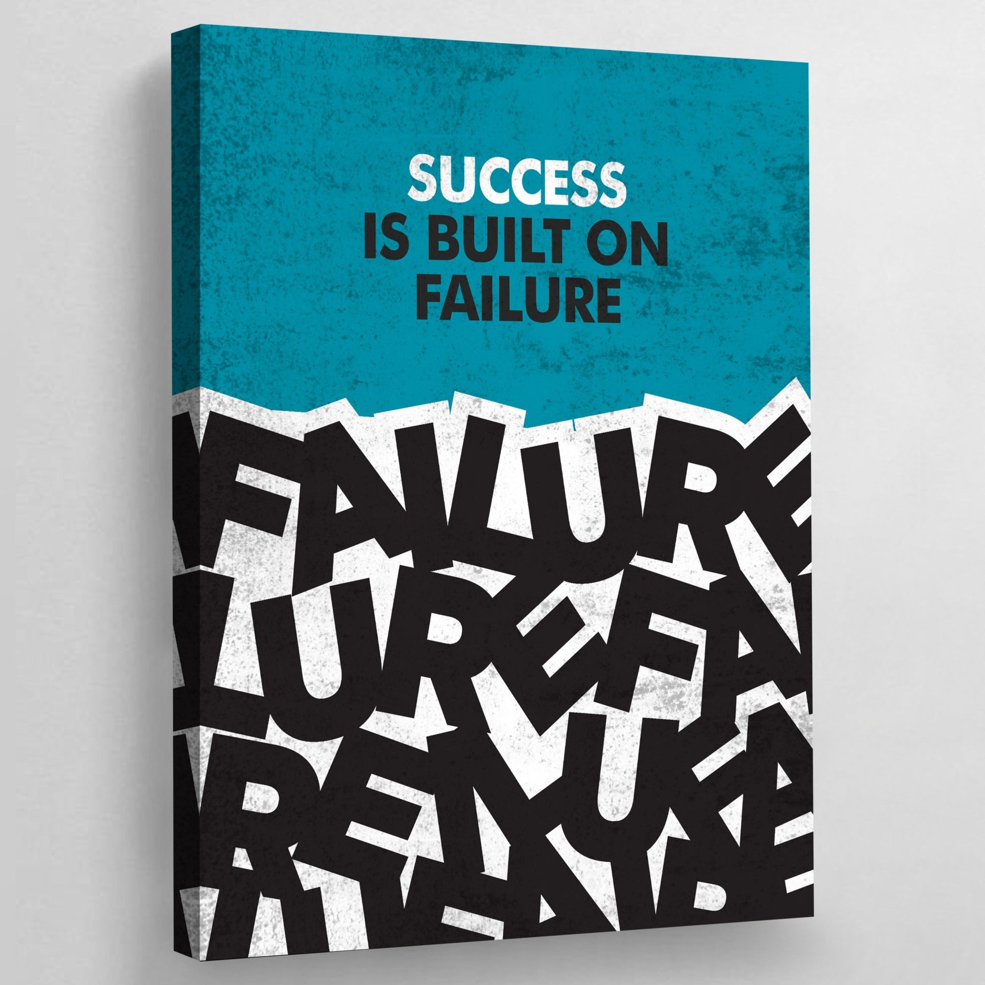 Success Is Built On Failure Motivational Wall Art - The Trendy Art