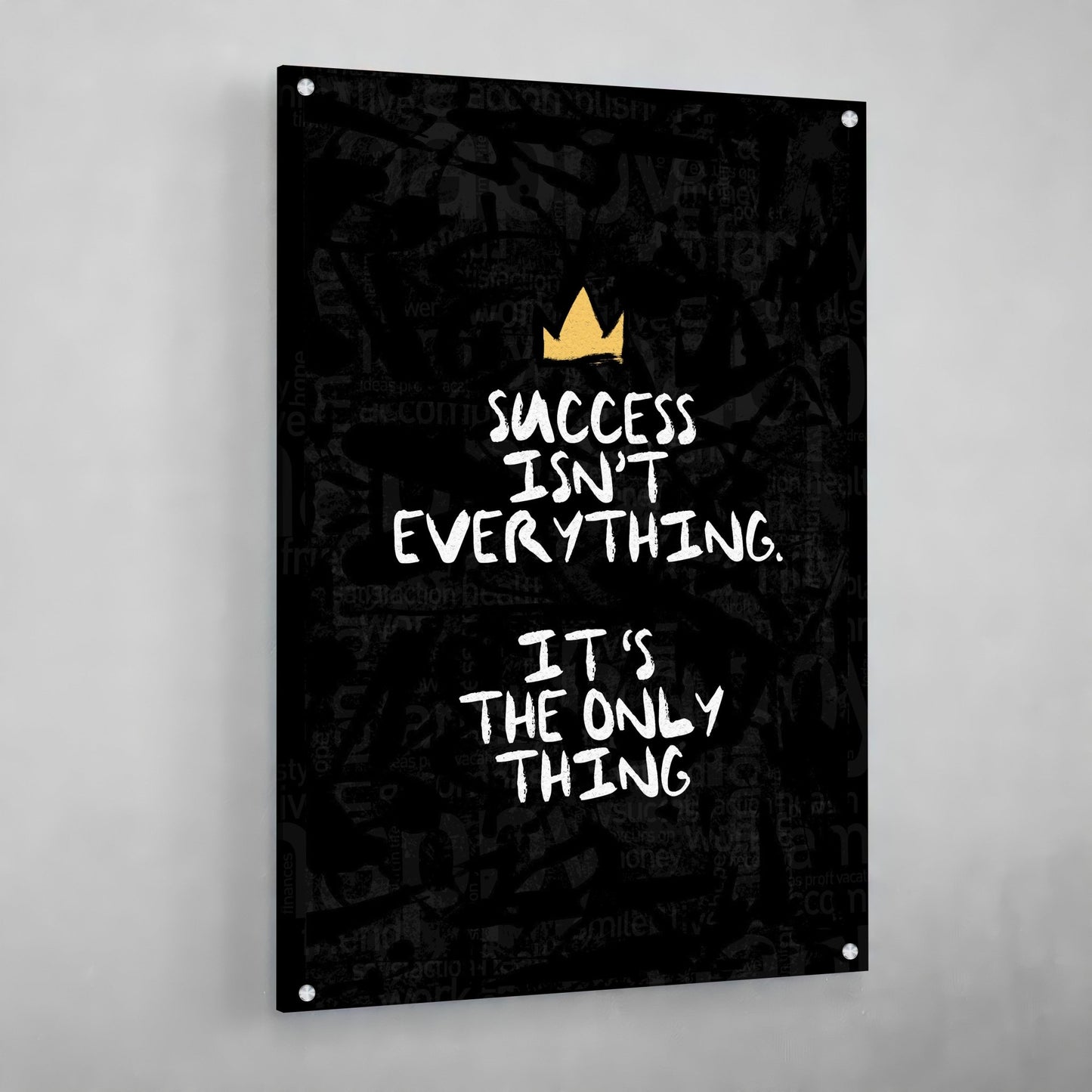 Success Isn't Everything Motivational Wall Art - The Trendy Art