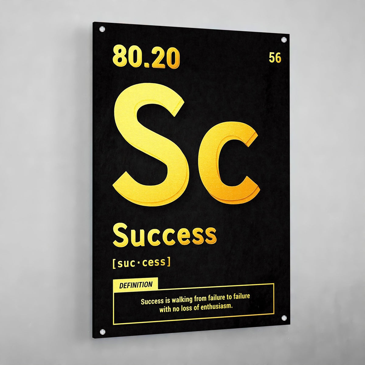 Success Motivational Wall Art - The Trendy Art
