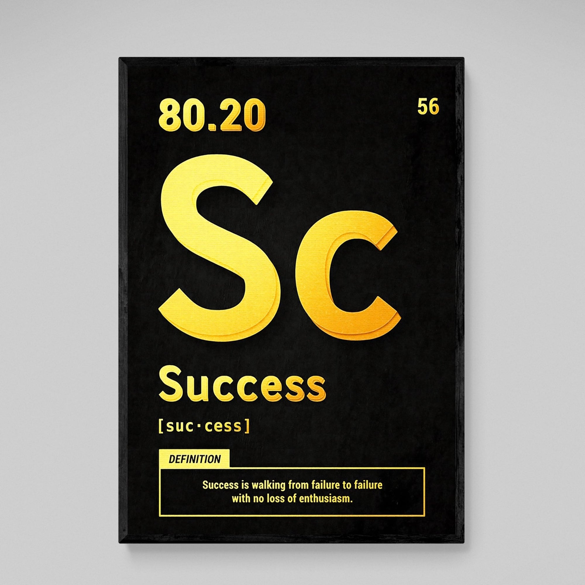 Success Motivational Wall Art - The Trendy Art