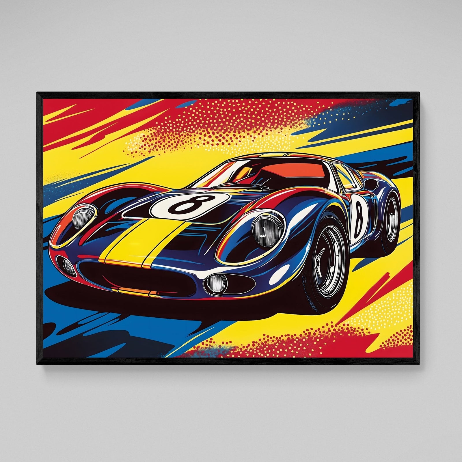 Supercar Pop Art Canvas - The Trendy Art