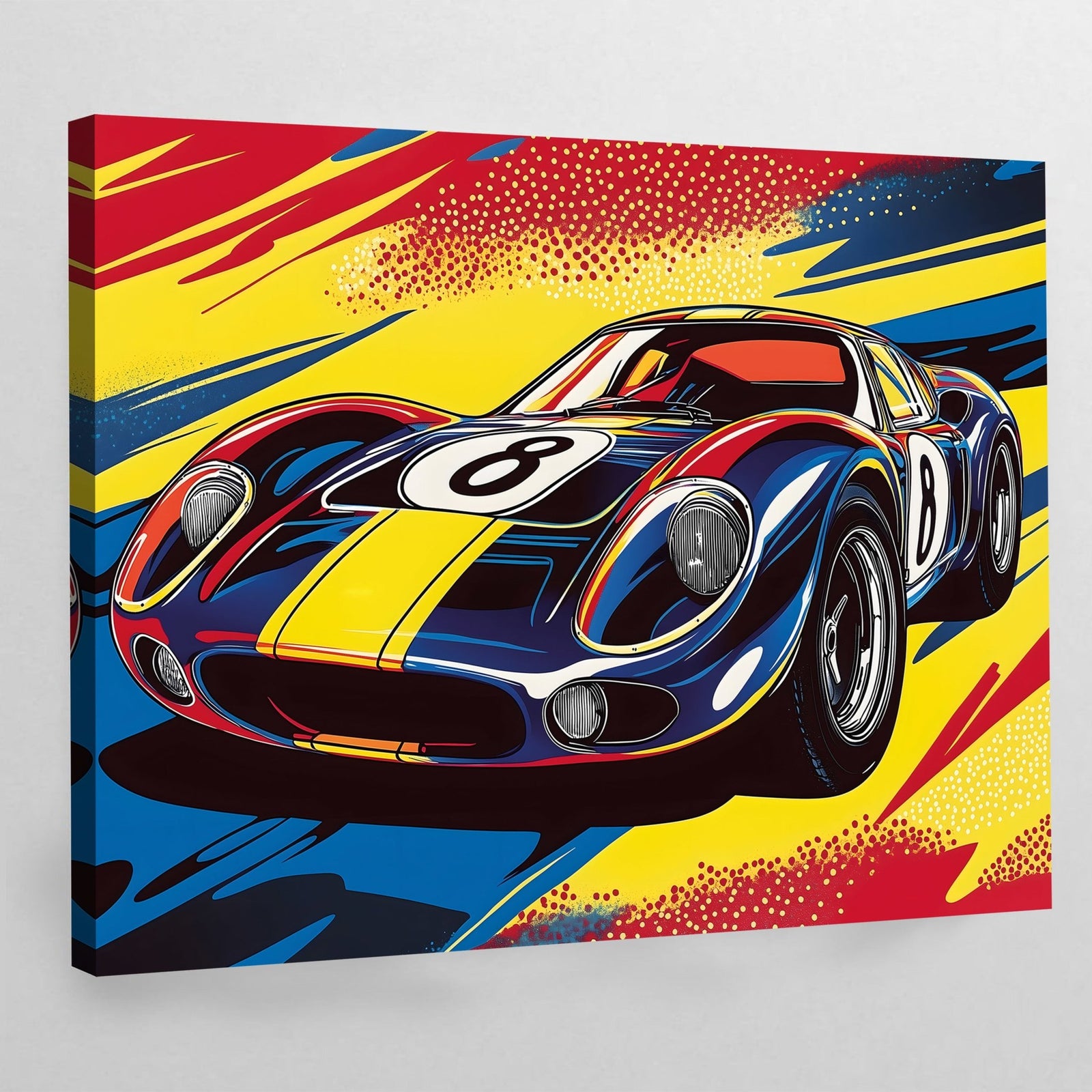 Supercar Pop Art Canvas - The Trendy Art