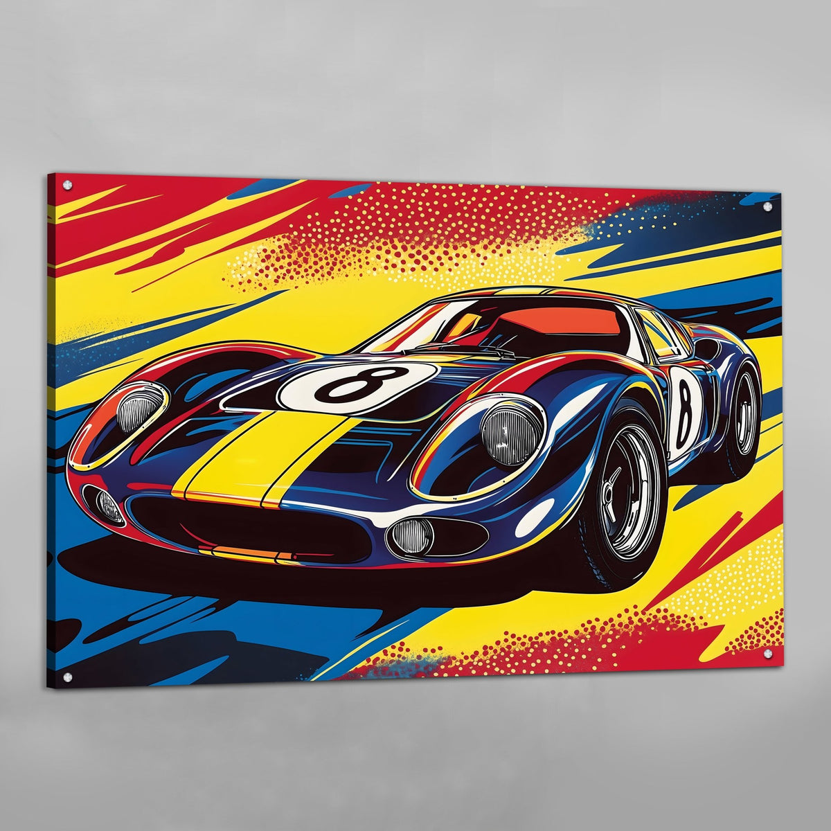 Supercar Pop Art Canvas - The Trendy Art