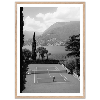Tennis Photography Black and White Wall Art - The Trendy Art