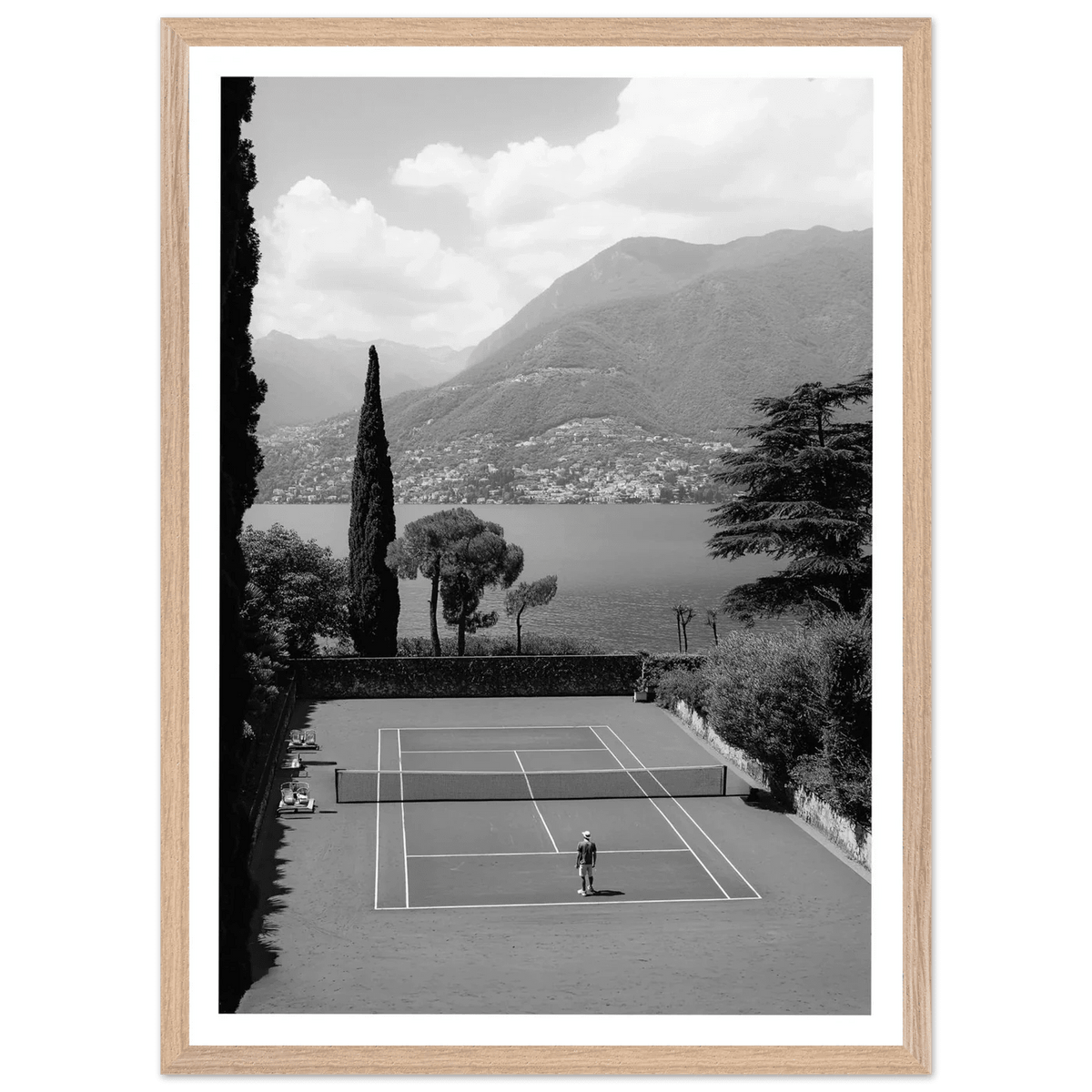 Tennis Photography Black and White Wall Art - The Trendy Art