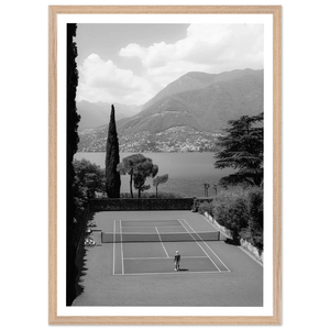 Tennis Photography Black and White Wall Art - The Trendy Art