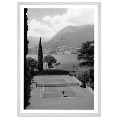 Tennis Photography Black and White Wall Art - The Trendy Art
