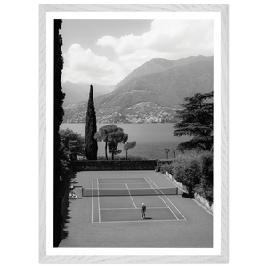 Tennis Photography Black and White Wall Art - The Trendy Art