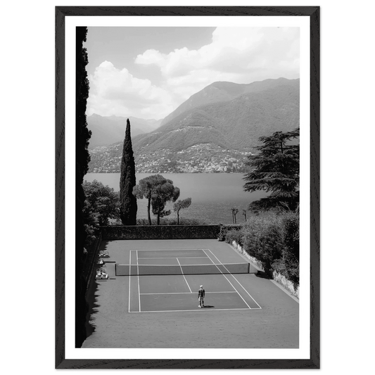 Tennis Photography Black and White Wall Art - The Trendy Art