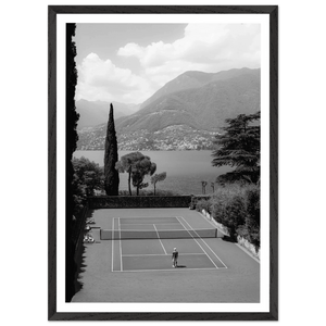 Tennis Photography Black and White Wall Art - The Trendy Art