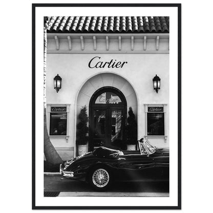 Timeless Luxury Car Black and White Wall Art - The Trendy Art