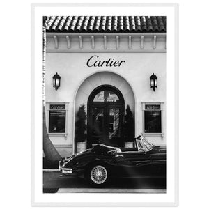 Timeless Luxury Car Black and White Wall Art - The Trendy Art