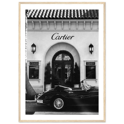 Timeless Luxury Car Black and White Wall Art - The Trendy Art