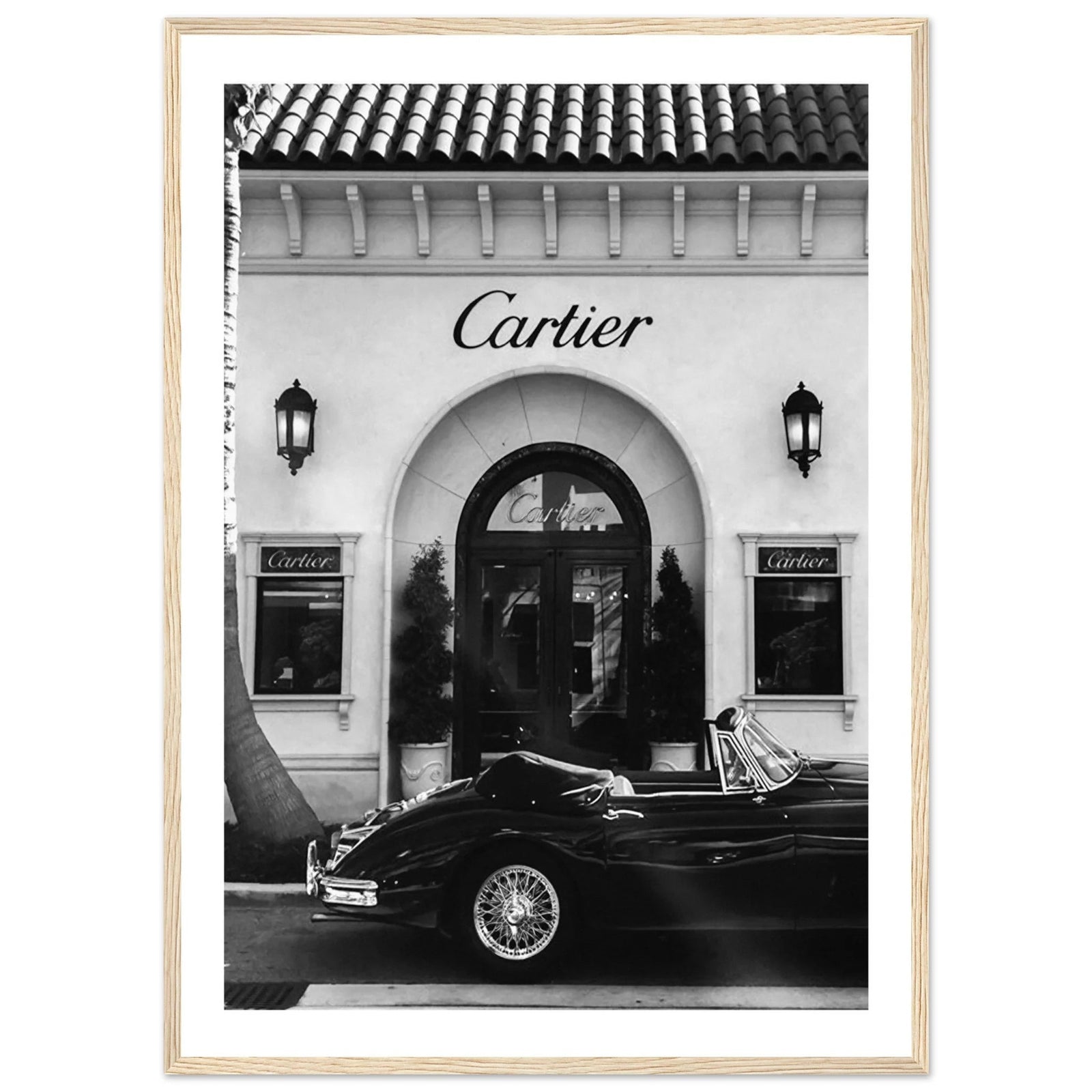 Timeless Luxury Car Black and White Wall Art - The Trendy Art
