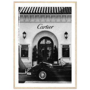 Timeless Luxury Car Black and White Wall Art - The Trendy Art