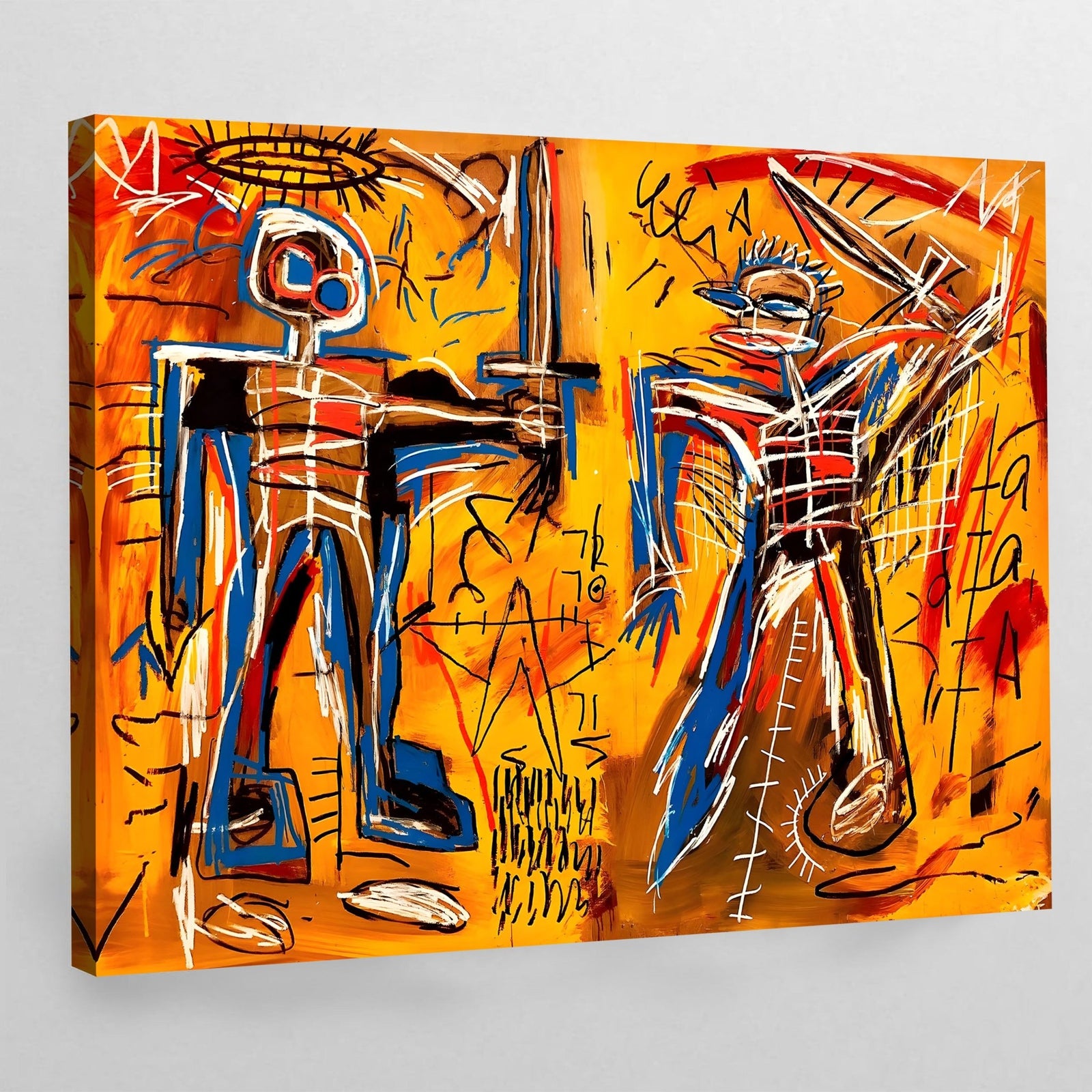 Warrior Graffiti Wall Art - The Trendy Art