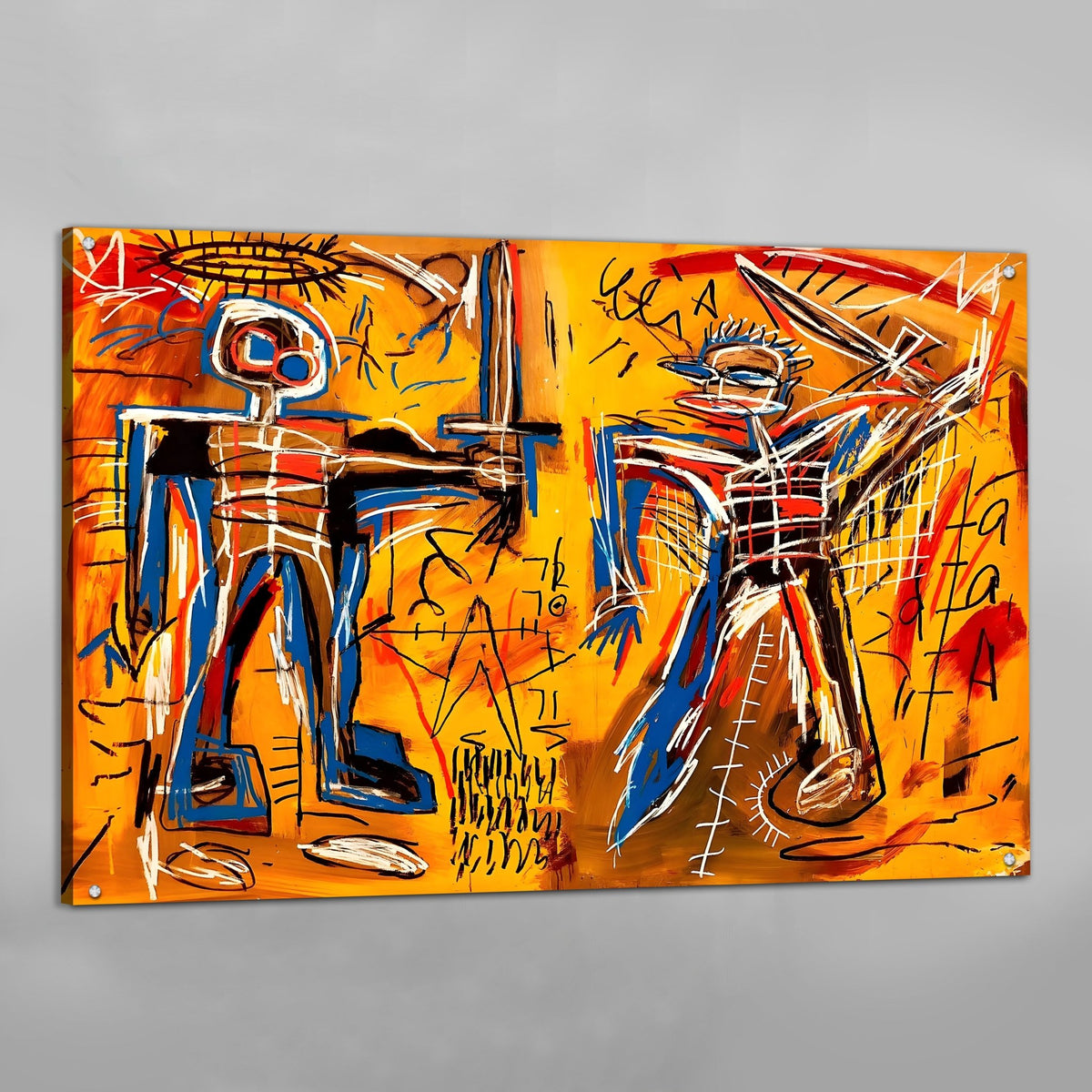 Warrior Graffiti Wall Art - The Trendy Art