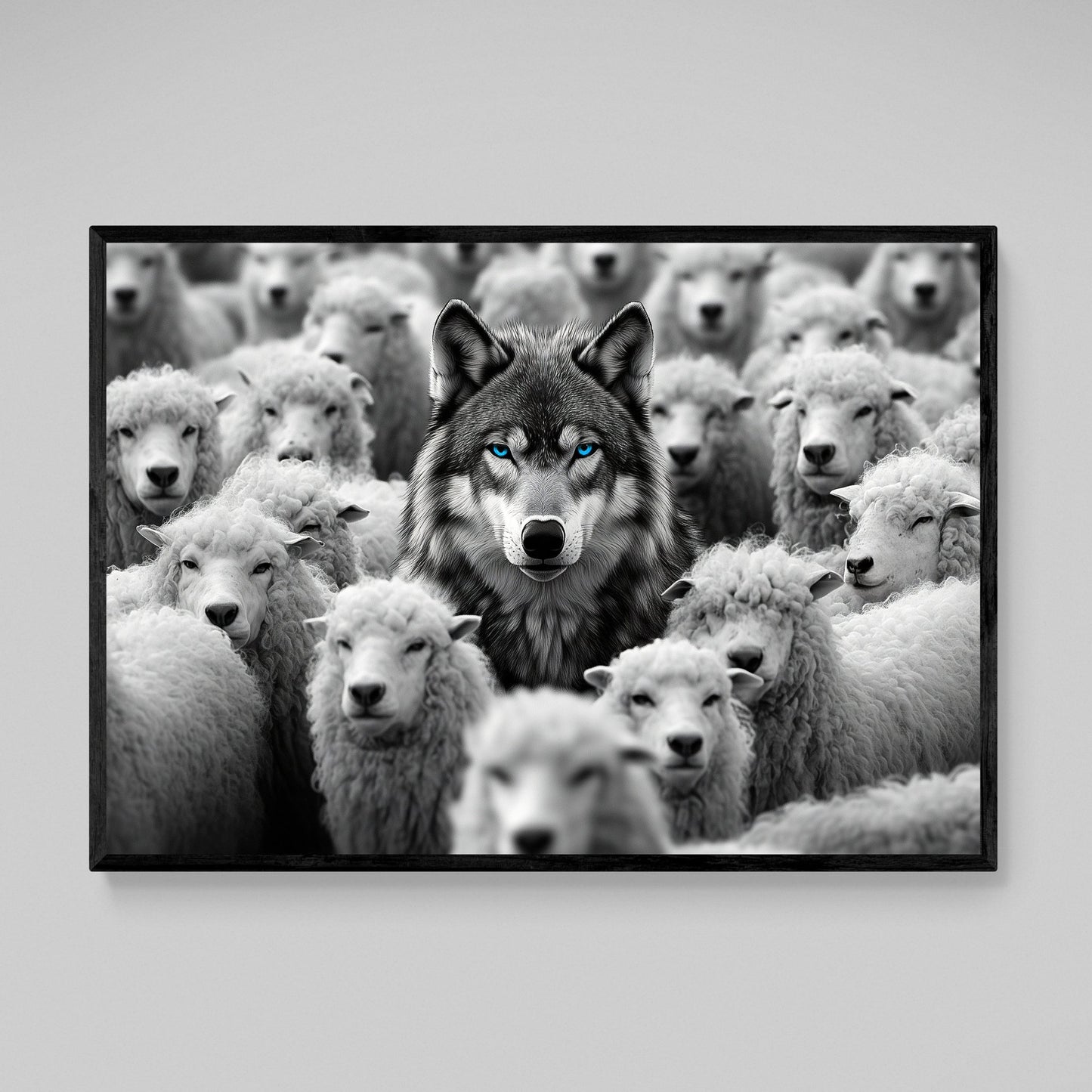 Wolf Among Sheep Motivational Wall Art - The Trendy Art