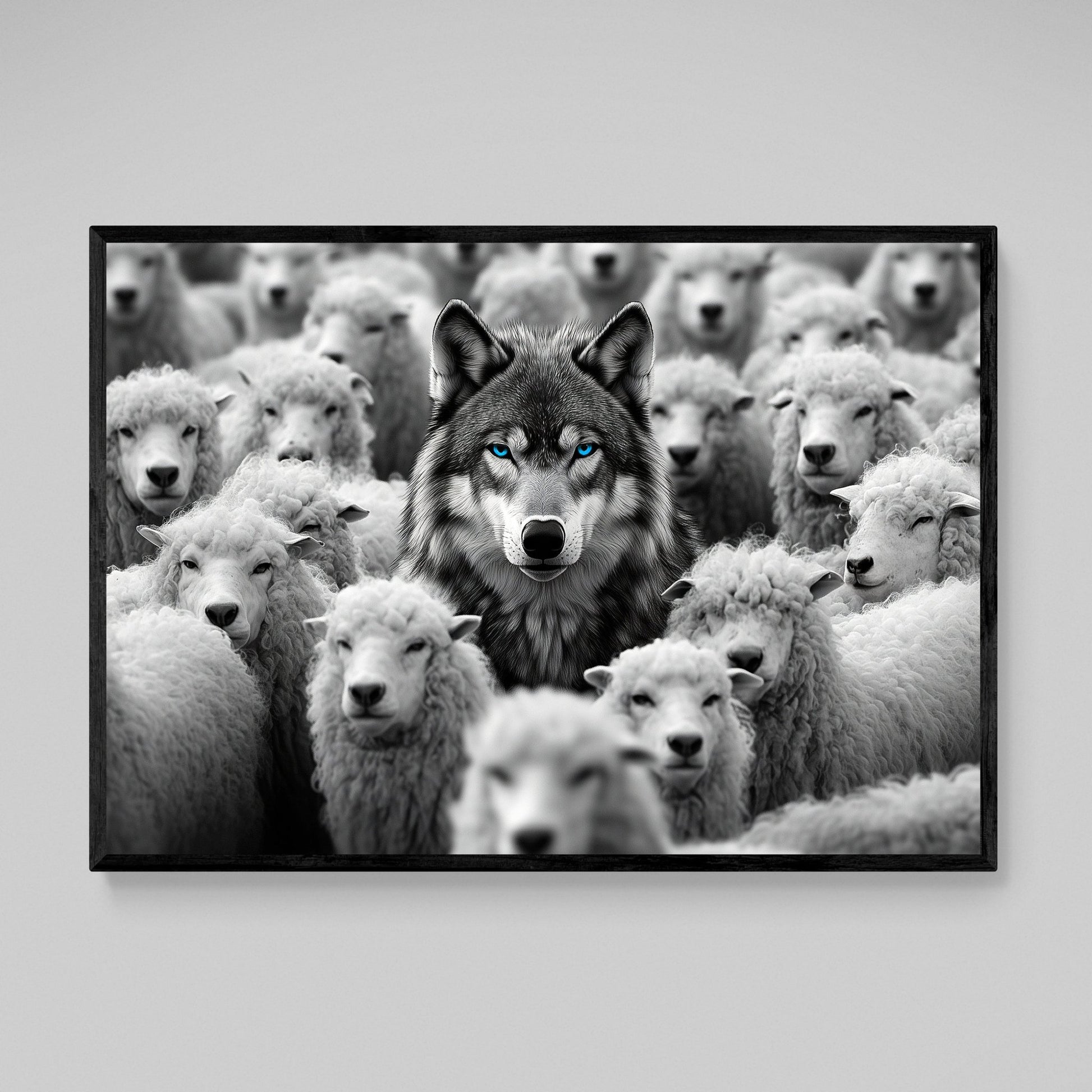 Wolf Among Sheep Motivational Wall Art - The Trendy Art