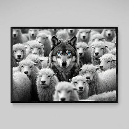 Wolf Among Sheep Motivational Wall Art - The Trendy Art