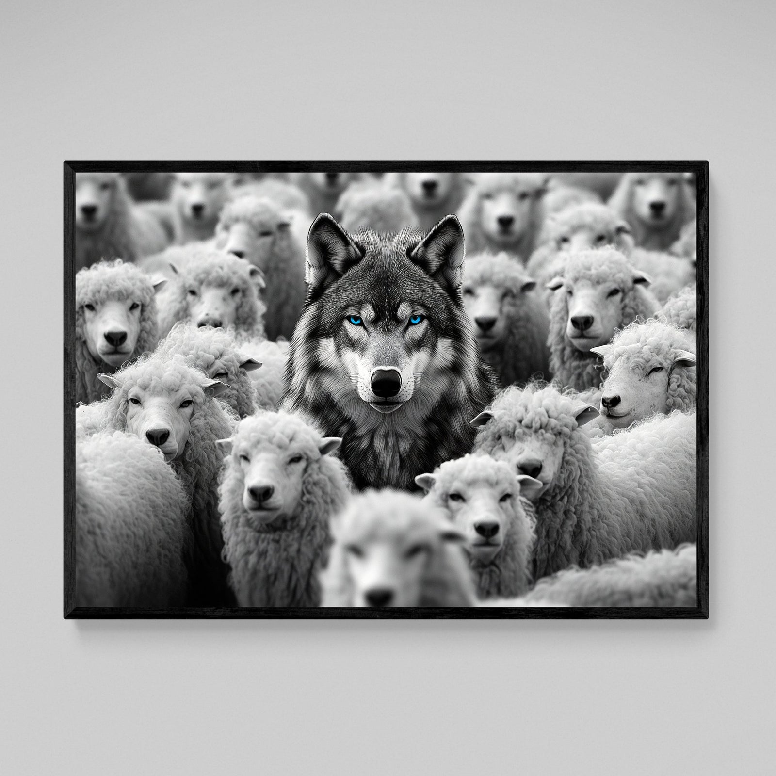 Wolf Among Sheep Motivational Wall Art - The Trendy Art