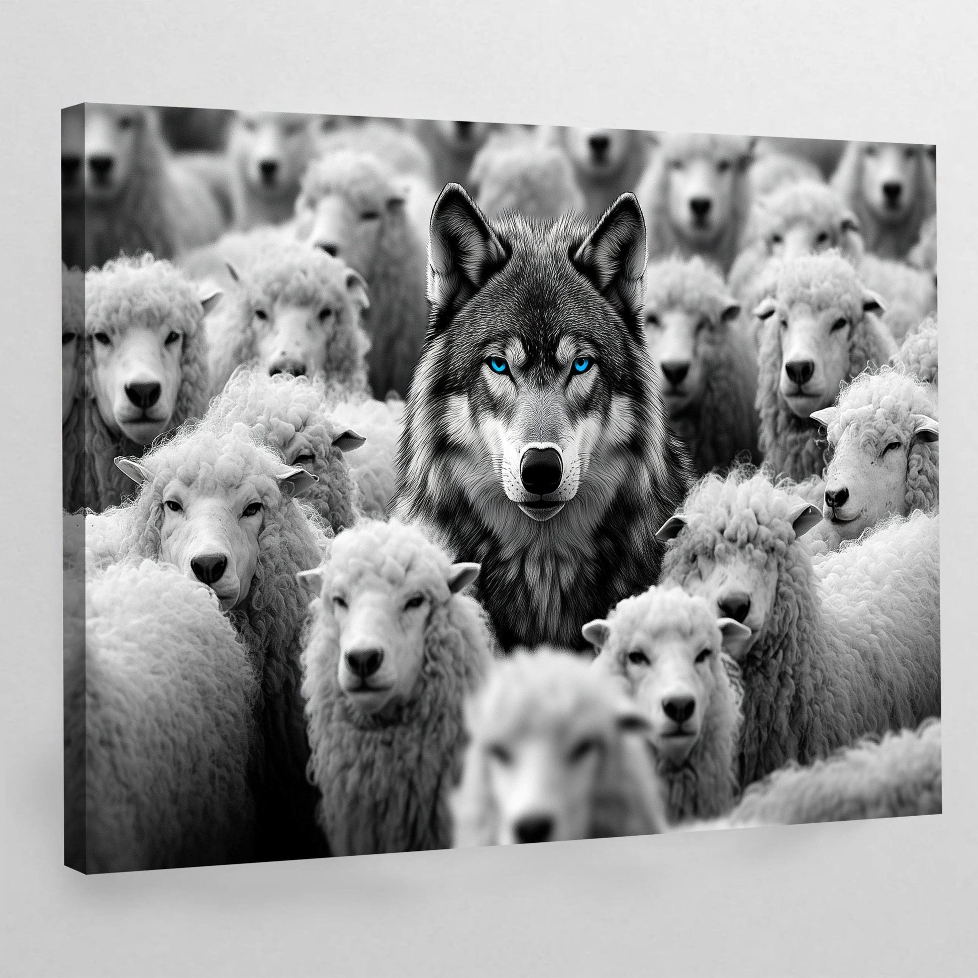 Wolf Among Sheep Motivational Wall Art - The Trendy Art