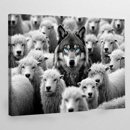 Wolf Among Sheep Motivational Wall Art - The Trendy Art