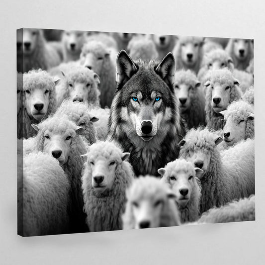 Wolf Among Sheep Motivational Wall Art - The Trendy Art
