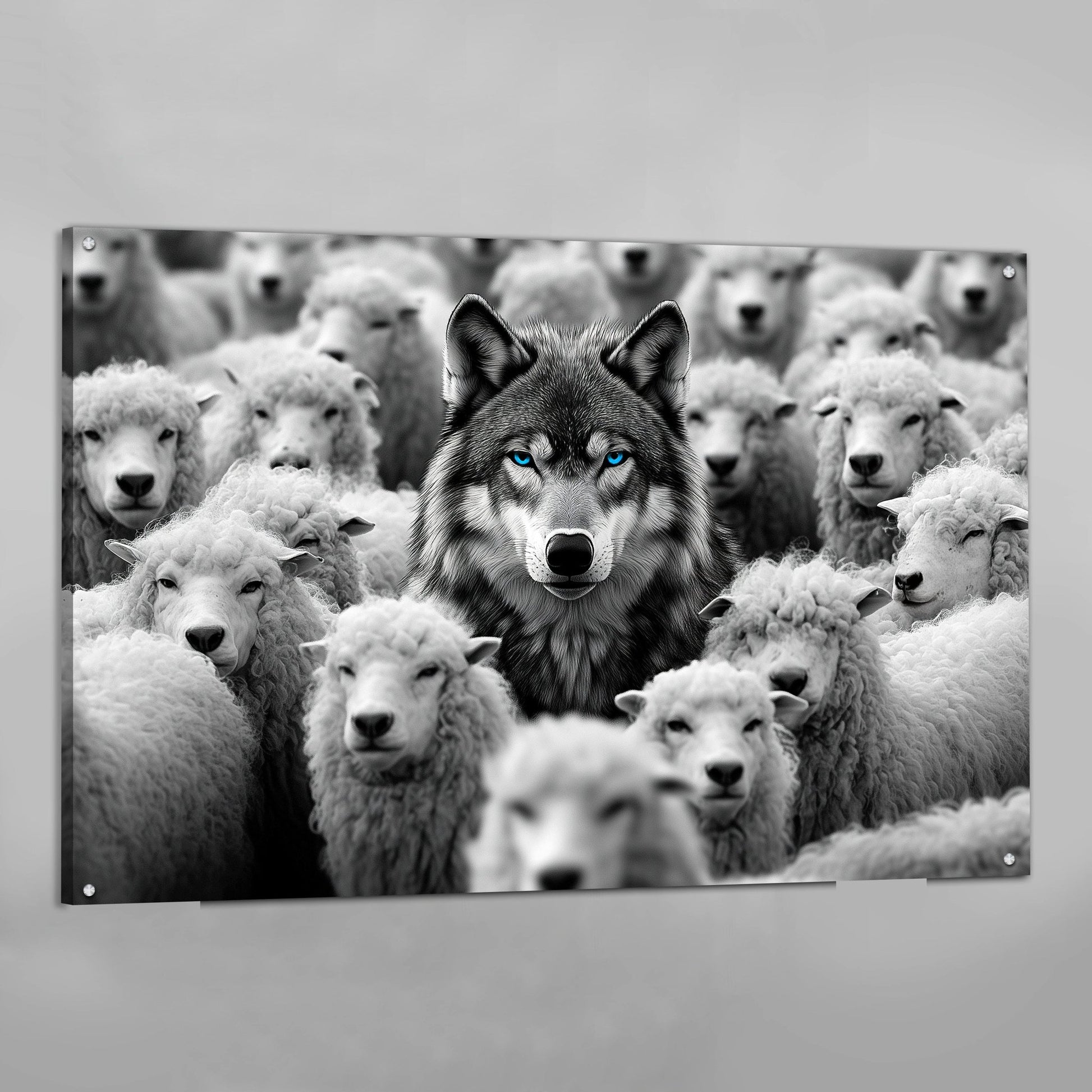 Wolf Among Sheep Motivational Wall Art - The Trendy Art
