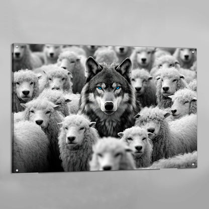 Wolf Among Sheep Motivational Wall Art - The Trendy Art