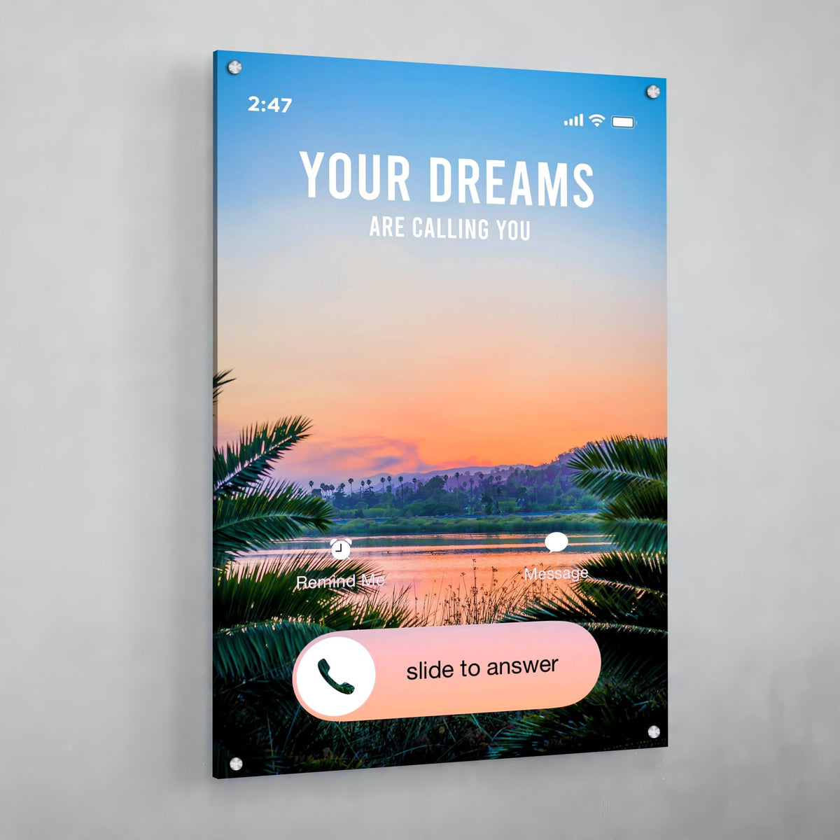 Your Dreams Are Calling You Canvas Wall Art - The Trendy Art