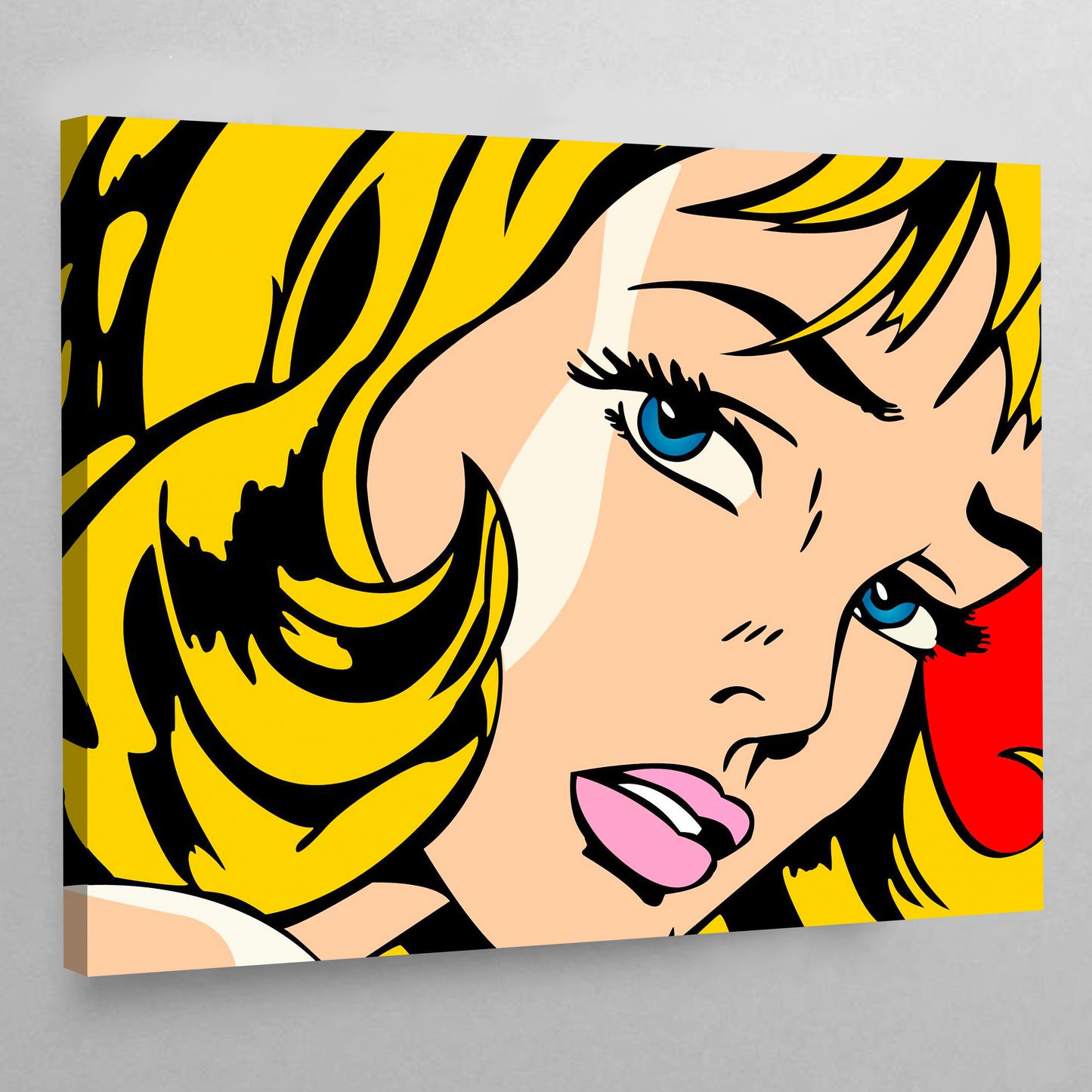 Comic Pop Art Girl - The Trendy Art