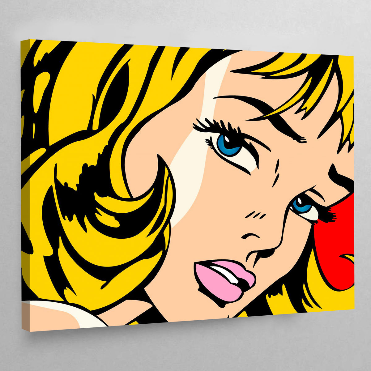 Comic Pop Art Girl - The Trendy Art
