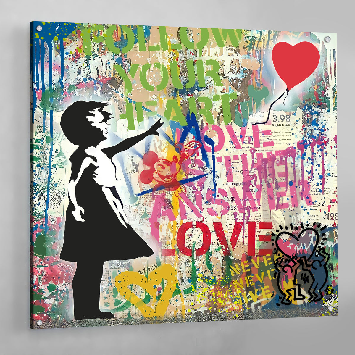 Banksy Girl With Balloon Print - The Trendy Art