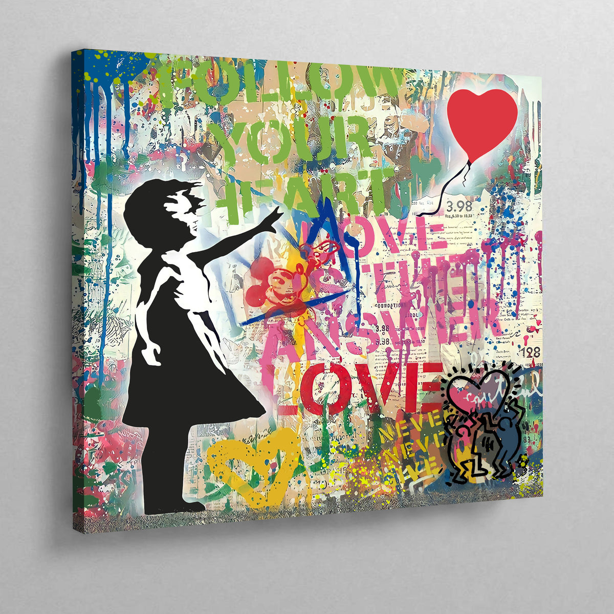 Banksy Girl With Balloon Print - The Trendy Art