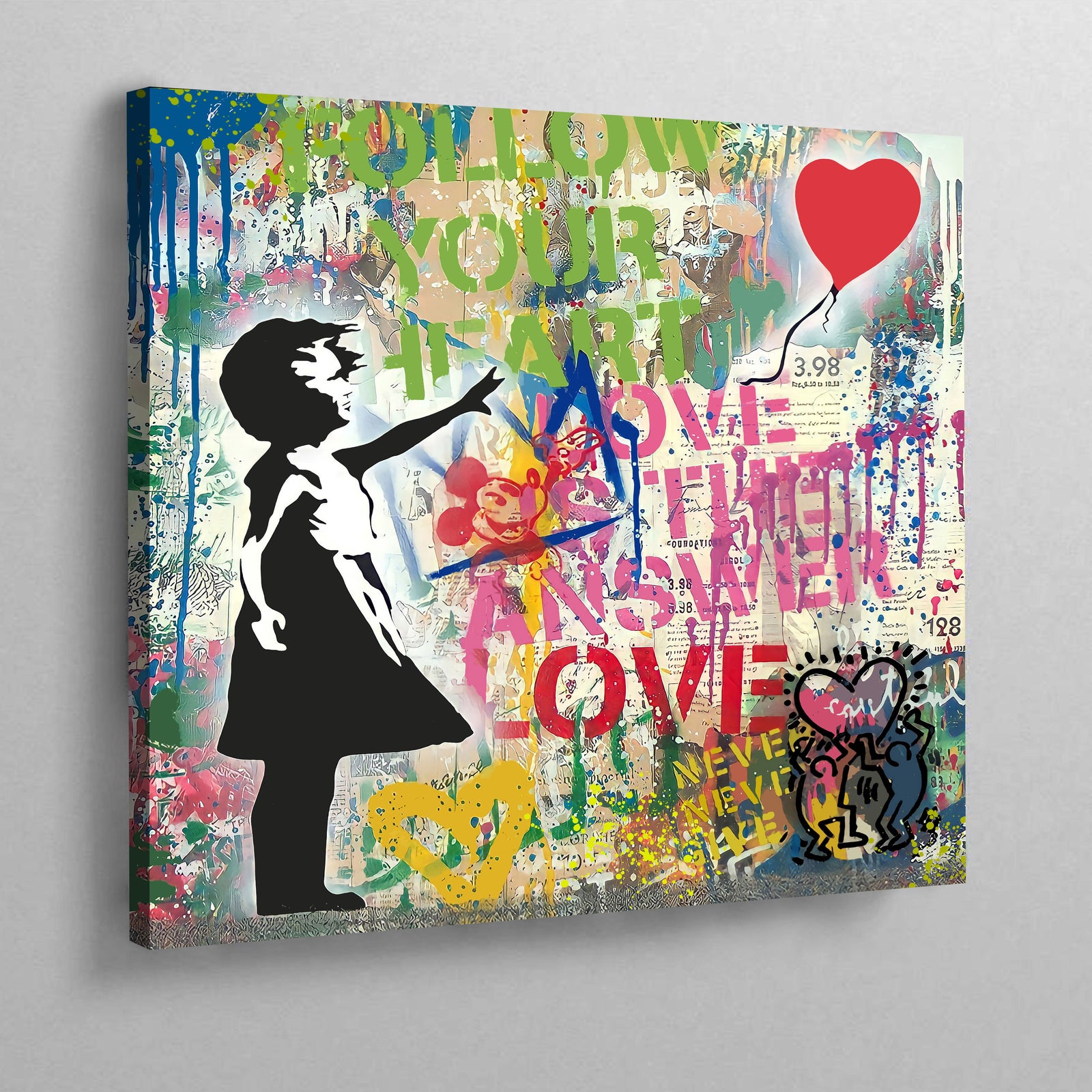 Banksy Girl With Balloon Print - The Trendy Art