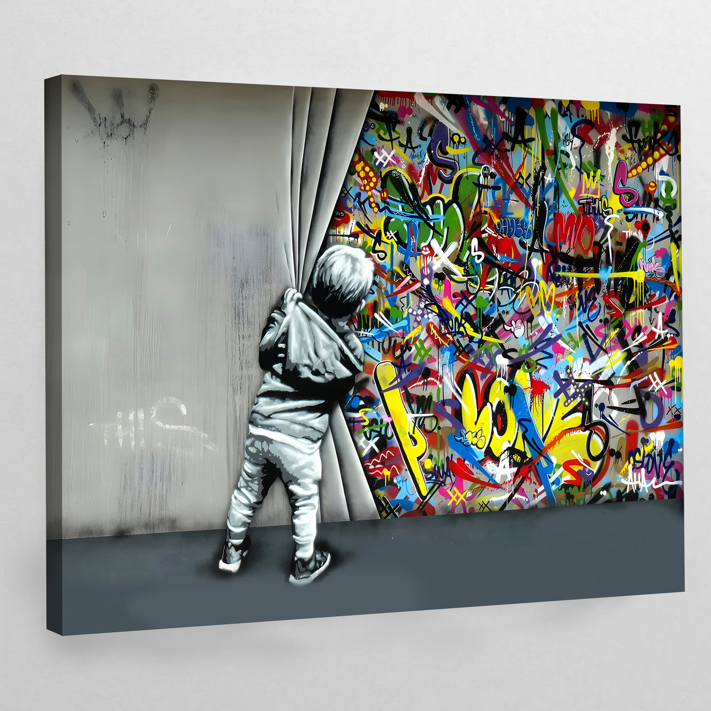 Graffiti Wall Art & Street Art Canvas Art Prints | The Trendy Art