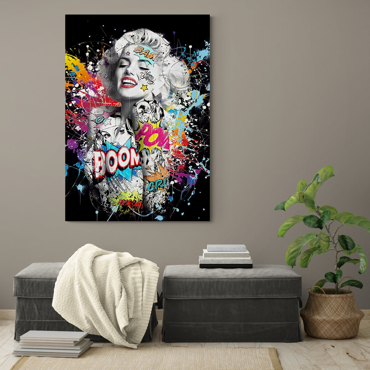 Marilyn Monroe Canvas Wall Art - The Trendy Art