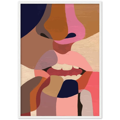 Abstract Face Wall Art - The Trendy Art