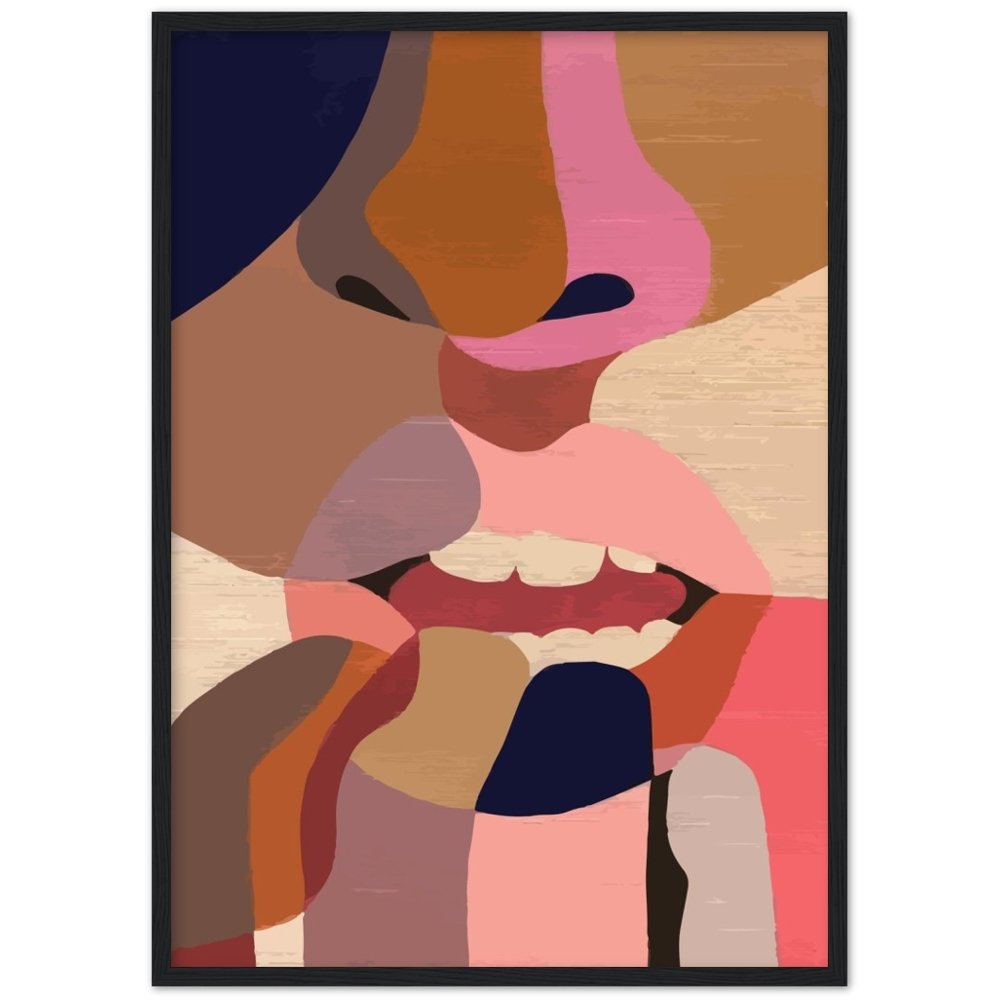 Abstract Face Wall Art - The Trendy Art