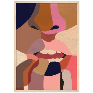 Abstract Face Wall Art - The Trendy Art