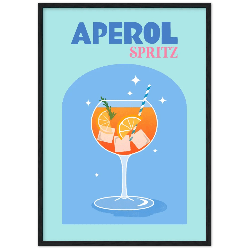 Aperol Spritz Retro Wall Art - The Trendy Art