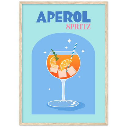 Aperol Spritz Retro Wall Art - The Trendy Art