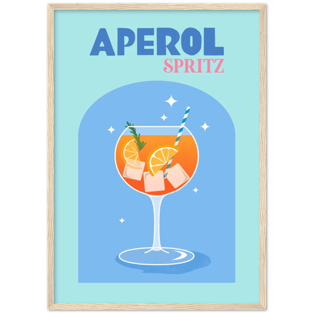 Aperol Spritz Retro Wall Art - The Trendy Art
